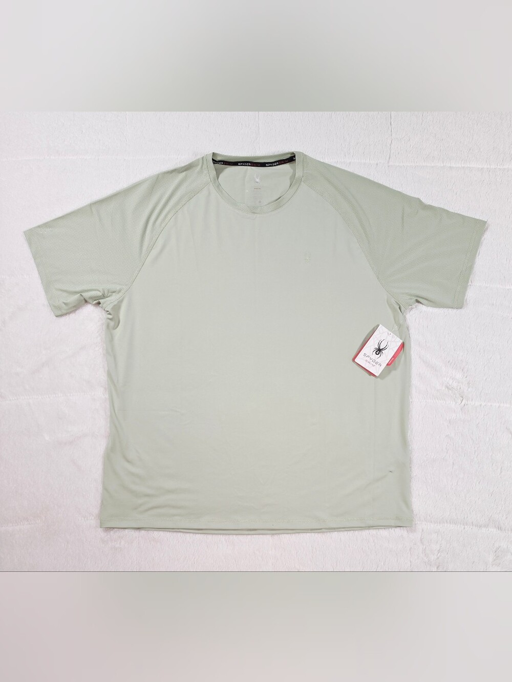 Spyder Men's Short Sleeve Athletic Tee in Light Sage(SW300-31)